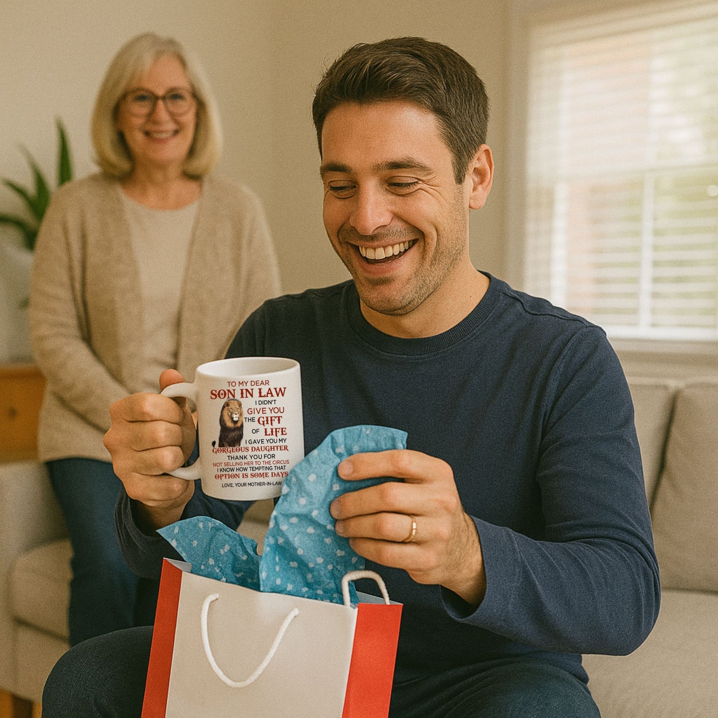 To My Dear Son In Law - Love Mother In Law 11 Ounce Coffee Mug