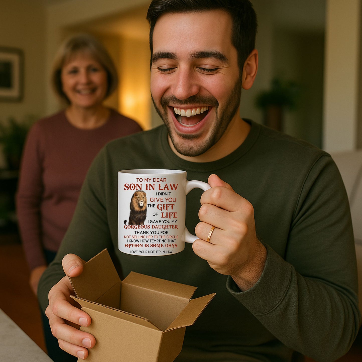 To My Dear Son In Law - Love Mother In Law 11 Ounce Coffee Mug