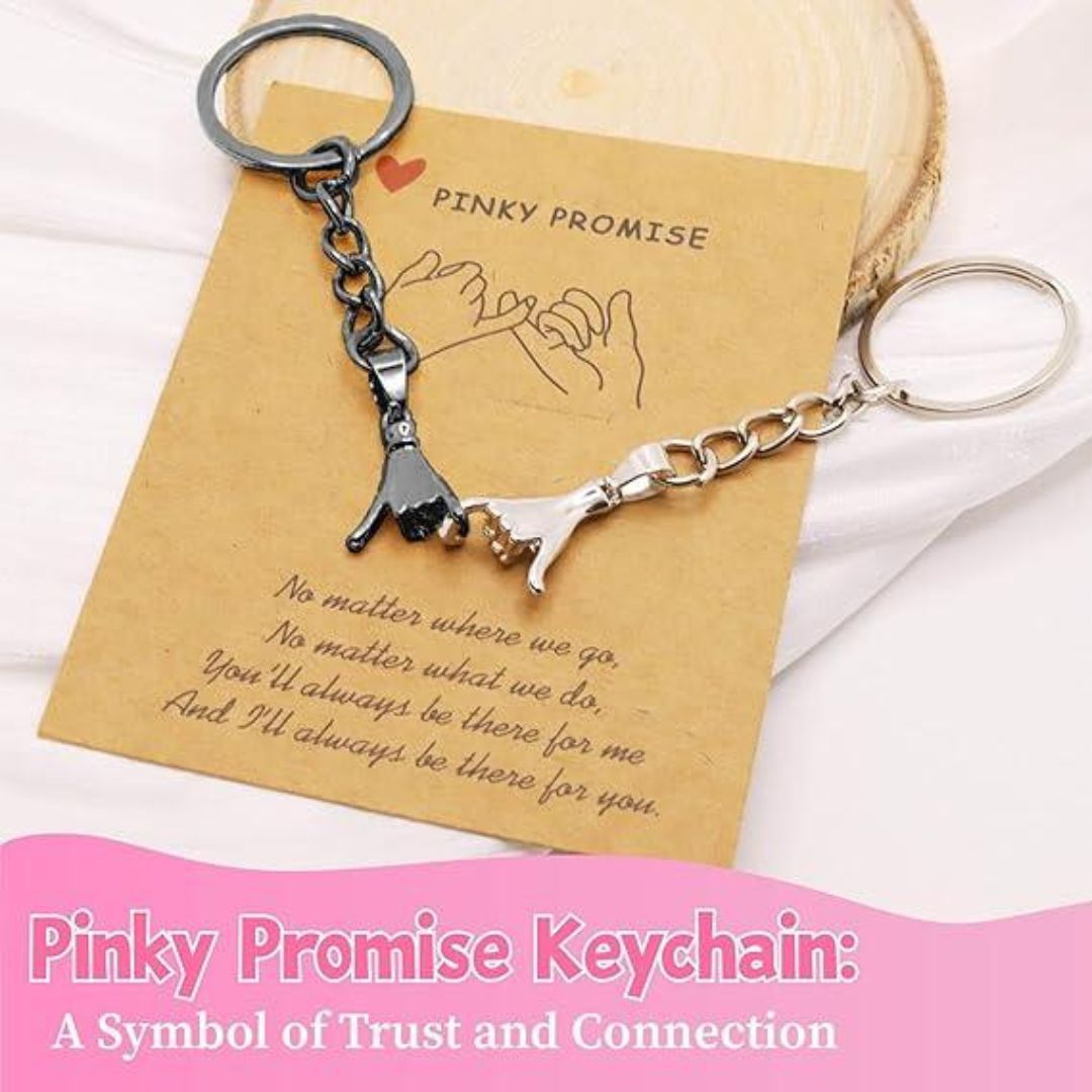 2pcs Pinky Promise Keychains — Valentine’s & Birthdays