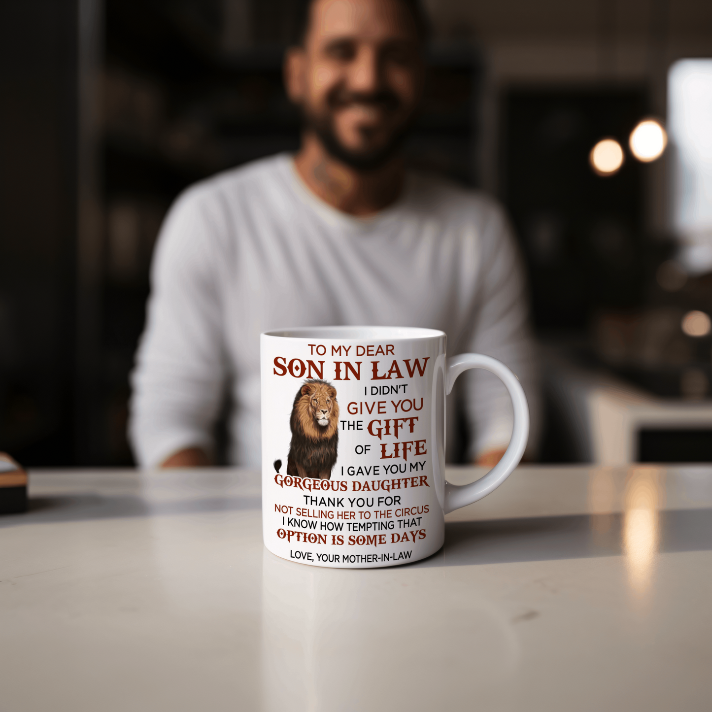 To My Dear Son In Law - Love Mother In Law 11 Ounce Coffee Mug