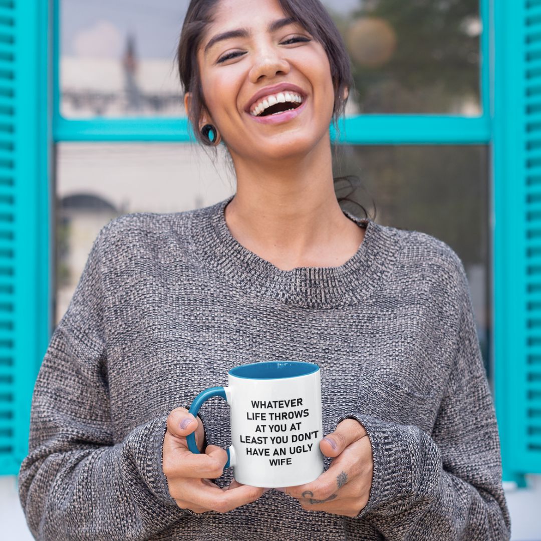 Funny Husband Gift Mug – “At Least You Don’t Have an Ugly Wife”