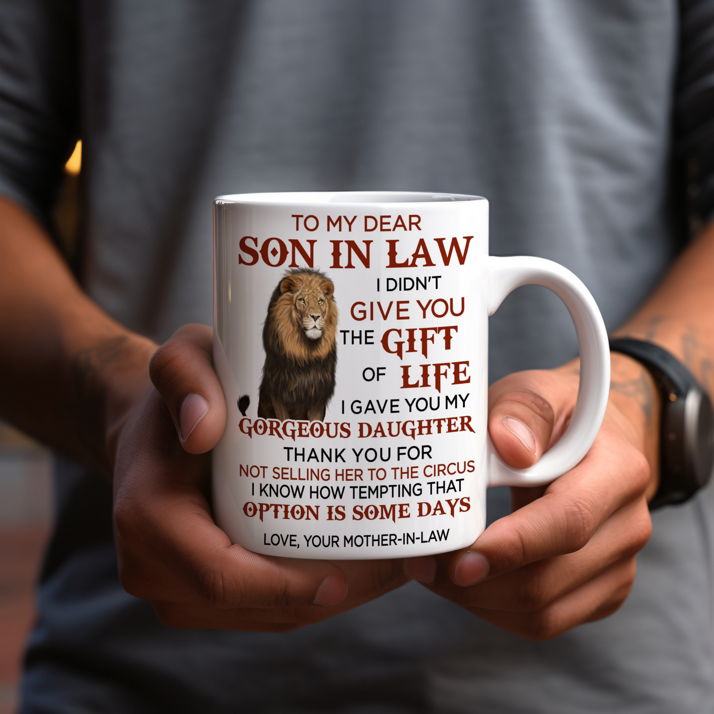 To My Dear Son In Law - Love Mother In Law 11 Ounce Coffee Mug