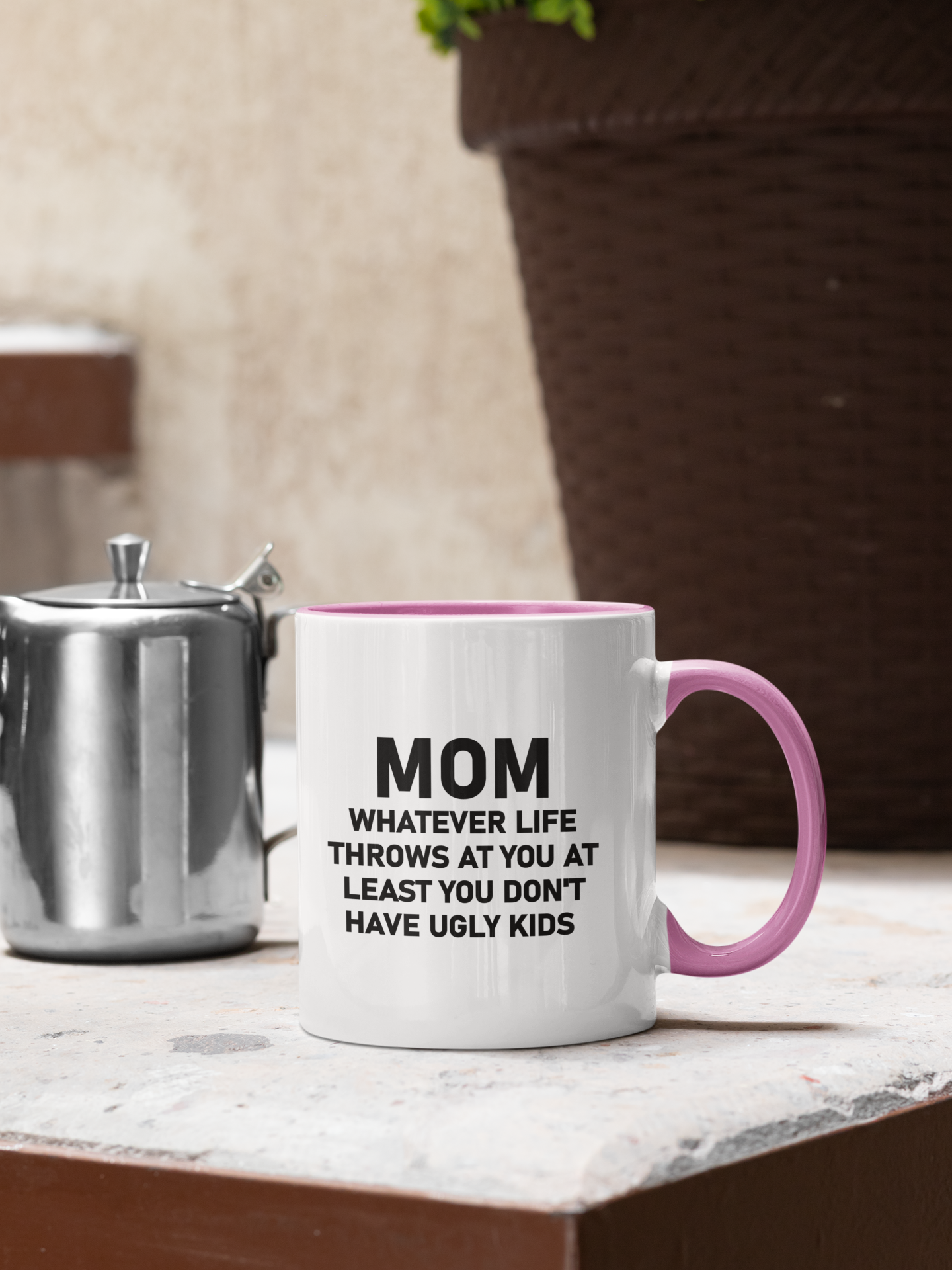Mom Whatever Life Throws Mug