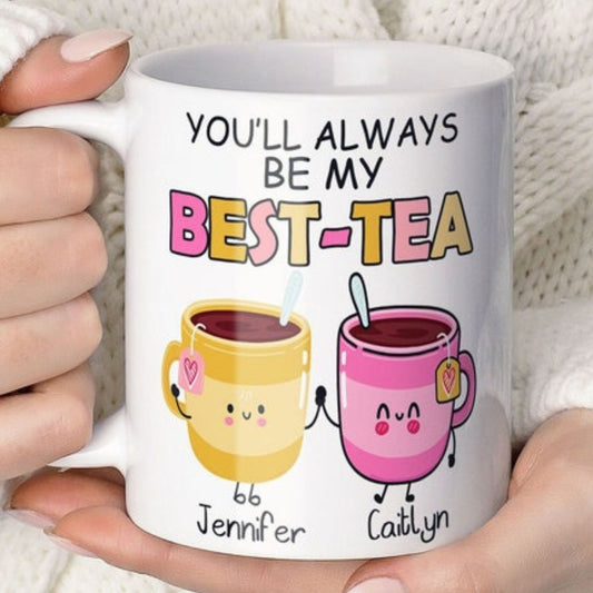 Personalised Best-Tea Mug – Funny Friendship Gift for Best Friend or Sister