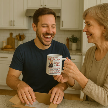 To My Dear Son In Law - Love Mother In Law 11 Ounce Coffee Mug