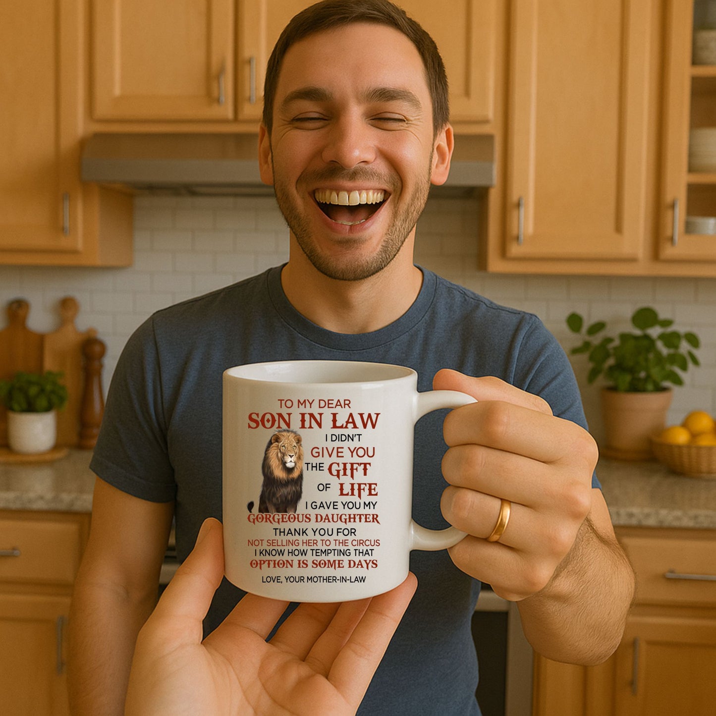 To My Dear Son In Law - Love Mother In Law 11 Ounce Coffee Mug