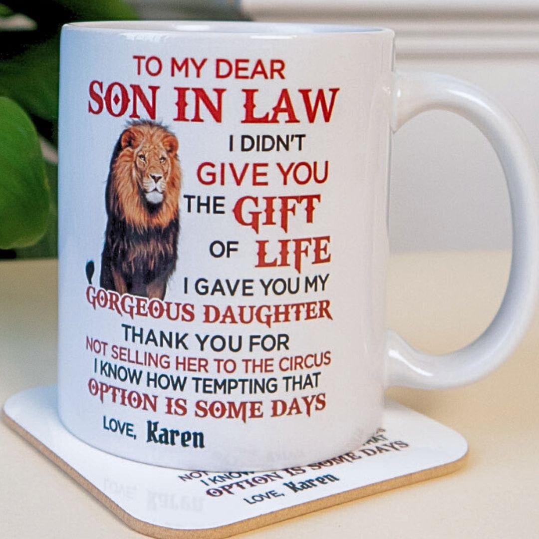 Personalised Son-in-Law Gift Mug — Funny, Fast, Guaranteed